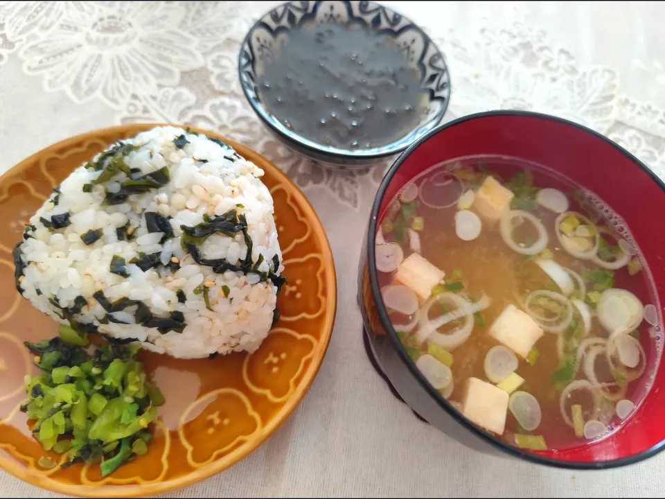 Snapdishの料理写真:朝ごはん自分のあるもので。|m.rafuさん