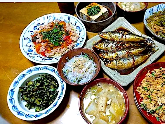 私はご飯より麺が好き！主人は麺よりご飯が好き！…でこうなるある日の晩御飯|🐈⸒⸒⸒⸒つるのダンス🐈🐾さん