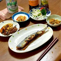 Snapdishの料理写真:お一人様晩ごはん|あっつさん