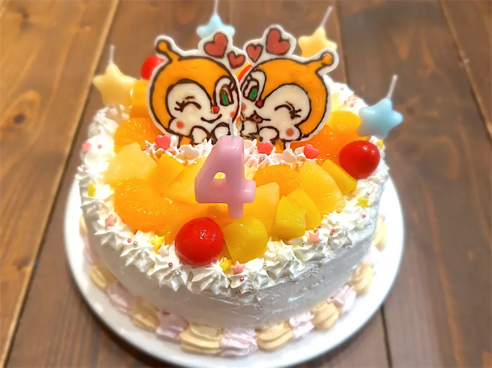 ドキンちゃんケーキ♡4歳おめでとう♡|ぁかねまンさん