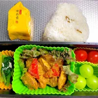 Snapdishの料理写真:今日のお弁当🍅🍗🍙20241015|rococoさん