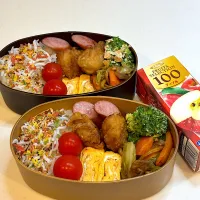 Snapdishの料理写真:2024.10.15 JKと私のお弁当|こむぎさん