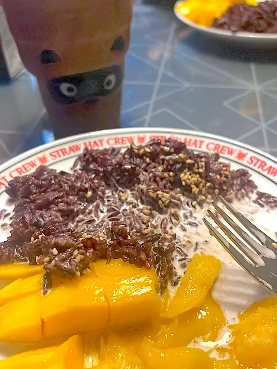 LNA's dish BLACK RICE AND MANGO #🥭 #🌾 #🥥|LNAさん