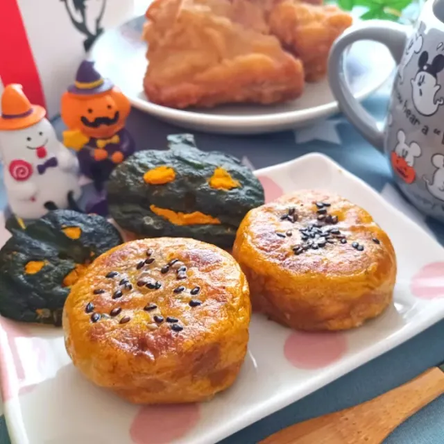 Snapdishの料理・レシピ写真:かぼちゃのライスペーパー包み焼き｜今どきのライスペーパー料理８選♪