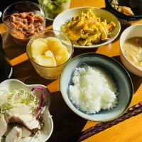 Snapdishの料理写真:20211014🍙我が家のおひるごはん🥩|akiyo22さん