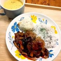 Snapdishの料理写真:洗い物減らしたくてワンプレート|705さん