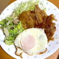 Snapdishの料理写真:豚の生姜焼き|れもんさん