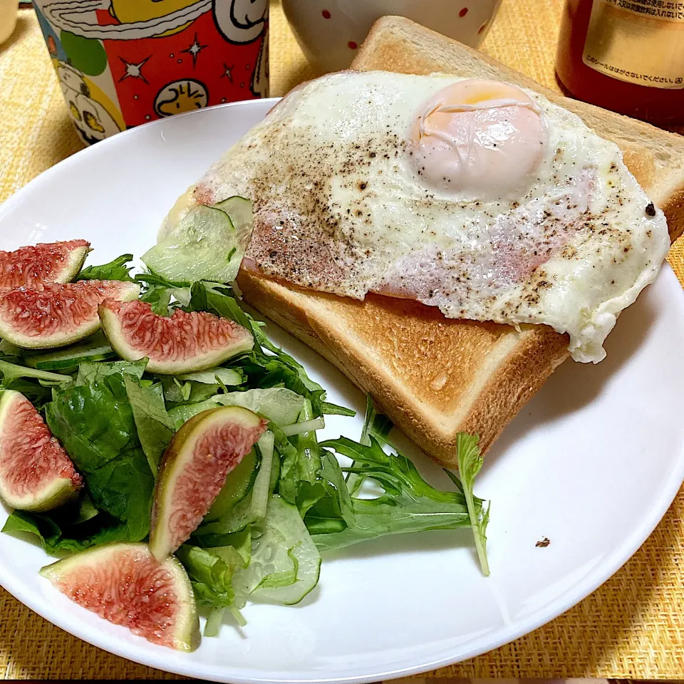 目玉焼き🍳トースト|akkoさん