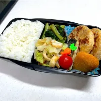 Snapdishの料理写真:10/16 旦那弁当⁂れんこん豆腐バーグ弁当|ゆさん