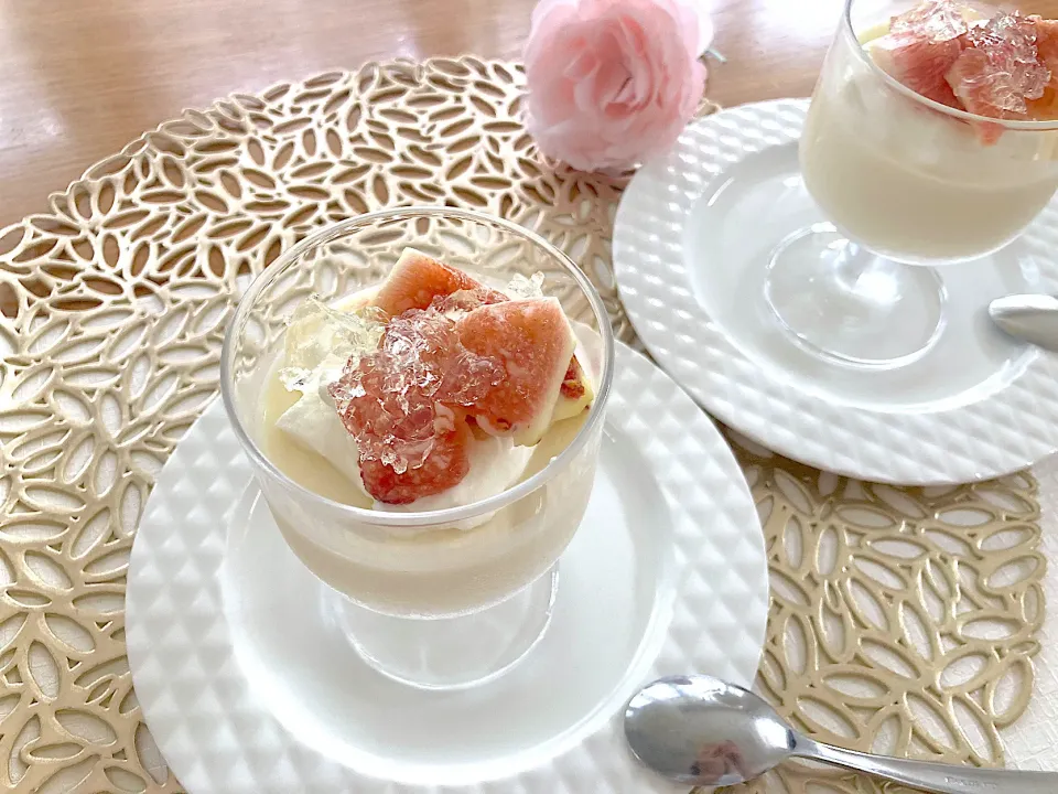 無花果とクリームチーズのゼリー|花🍀さん