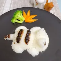 Snapdishの料理写真:猫型ご飯　可愛い💕|TaNakaさん