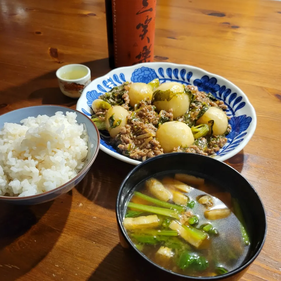 カブと豚ひき肉のあんかけ煮|あんさん