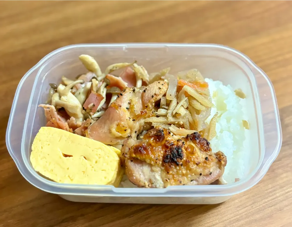 今週のお弁当②茶色いおかず弁当|ふくすけ食堂さん