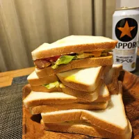 Snapdishの料理写真:適当過ぎなサンドイッチ|野津政人さん