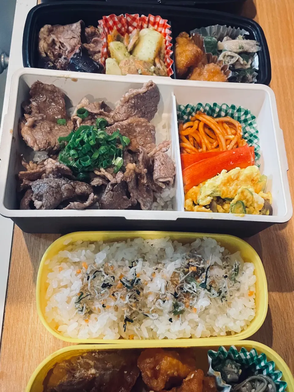 今日の弁当　3人分！|NBNさん