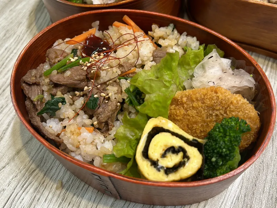 今日のお弁当はビビンバ風混ぜご飯|YUKIMAUさん