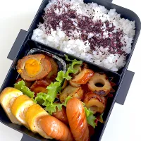 Snapdishの料理写真:肉団子弁当！|ikumonさん