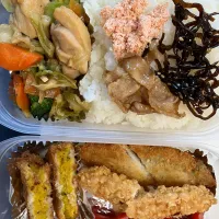 Snapdishの料理写真:ガッツリ弁当🍱| あーやーさん