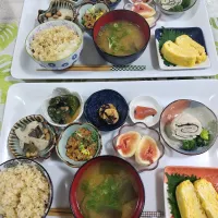 Snapdishの料理写真:お昼の定食です😅|rikako♪。.:＊さん