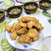 Snapdishの料理写真:ユキちゃんの料理油淋鶏作ってみました🍀