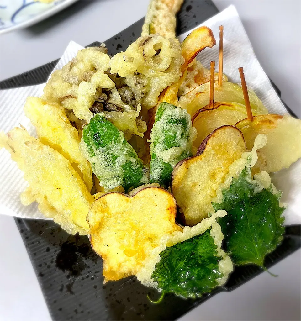 Snapdishの料理写真:野菜の天麩羅|藤田 まり子さん