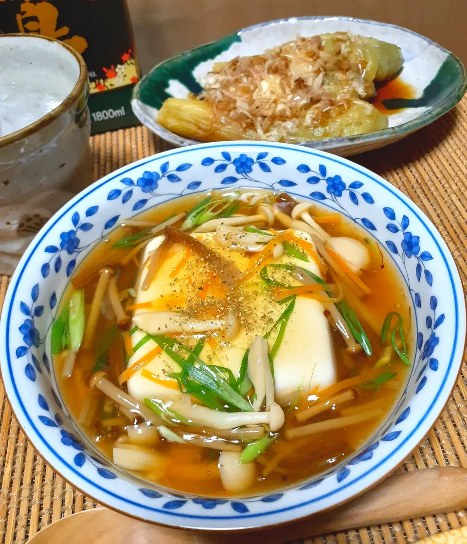 豆腐の和風キノコ餡掛け～✴️|びせんさん