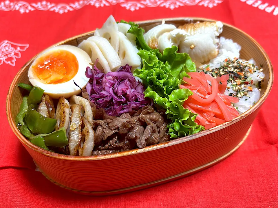 牛肉焼きと野菜のソテー弁当|roroさん