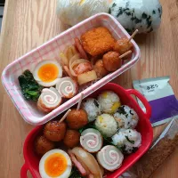 Snapdishの料理写真:夫と娘のお弁当|みわさん