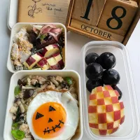 Snapdishの料理写真:ハロウィン弁当🎃| sana.ayaさん