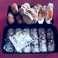 Snapdishの料理写真:旦那弁当～コナンくんを添えて～|ズボラグータラ主婦さん