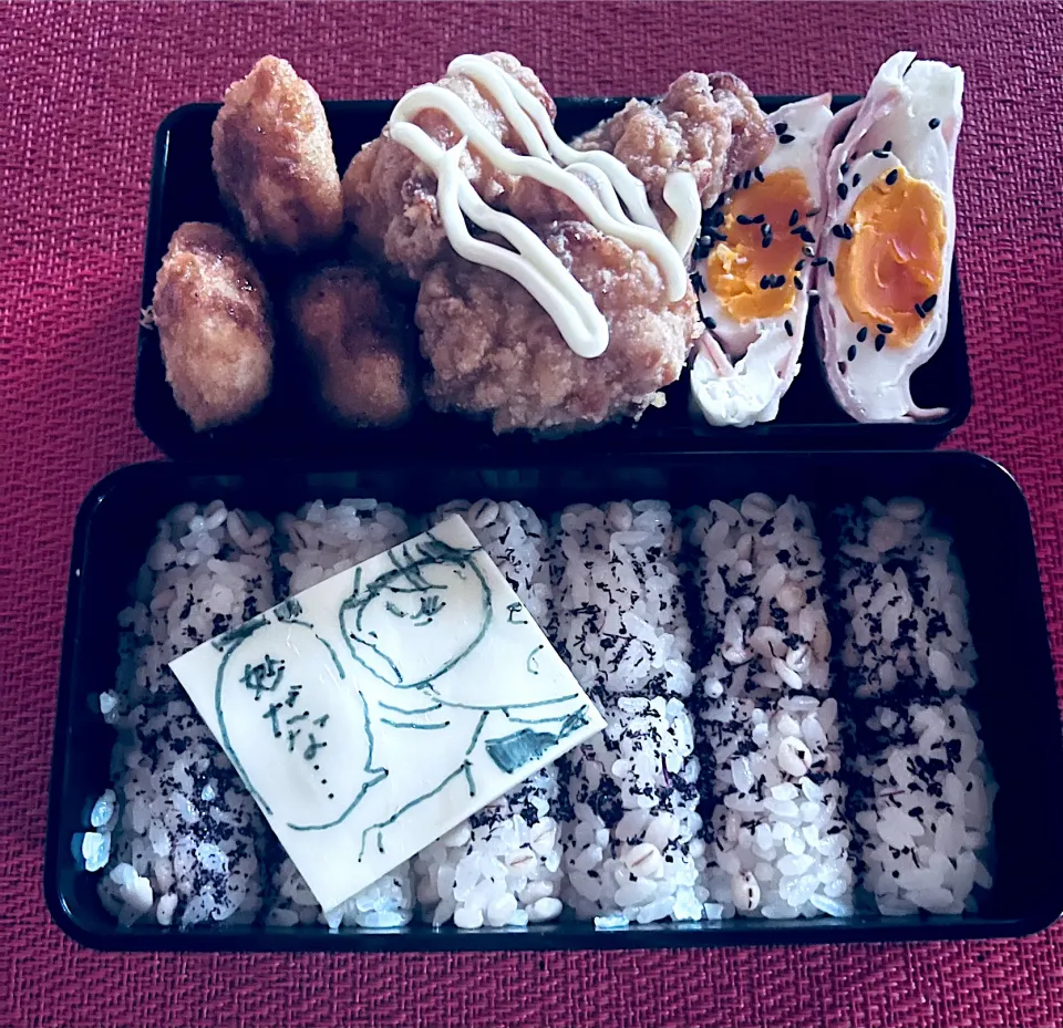 Snapdishの料理写真:旦那弁当～コナンくんを添えて～|ズボラグータラ主婦さん