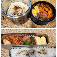 Snapdishの料理写真:高１部活男子＆夫弁当🍱|〇yuicoro〇さん