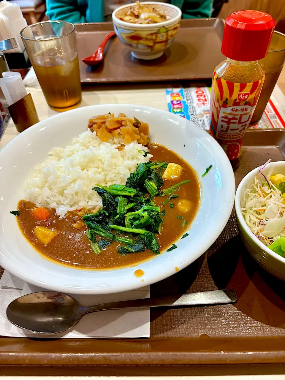 【外食】10/18のお昼ごはん~すき家のNEWほうれん草カレー~|ゆかｕさん