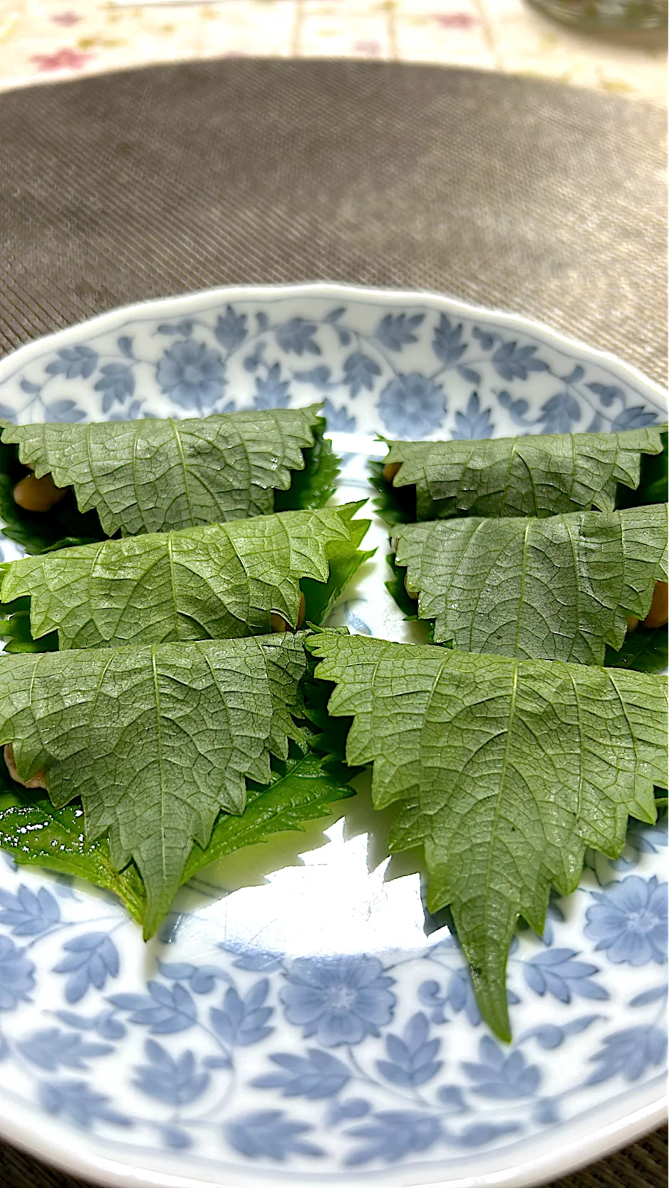 Snapdishの料理写真:納豆大葉巻き|🍒ふみりん🍒さん