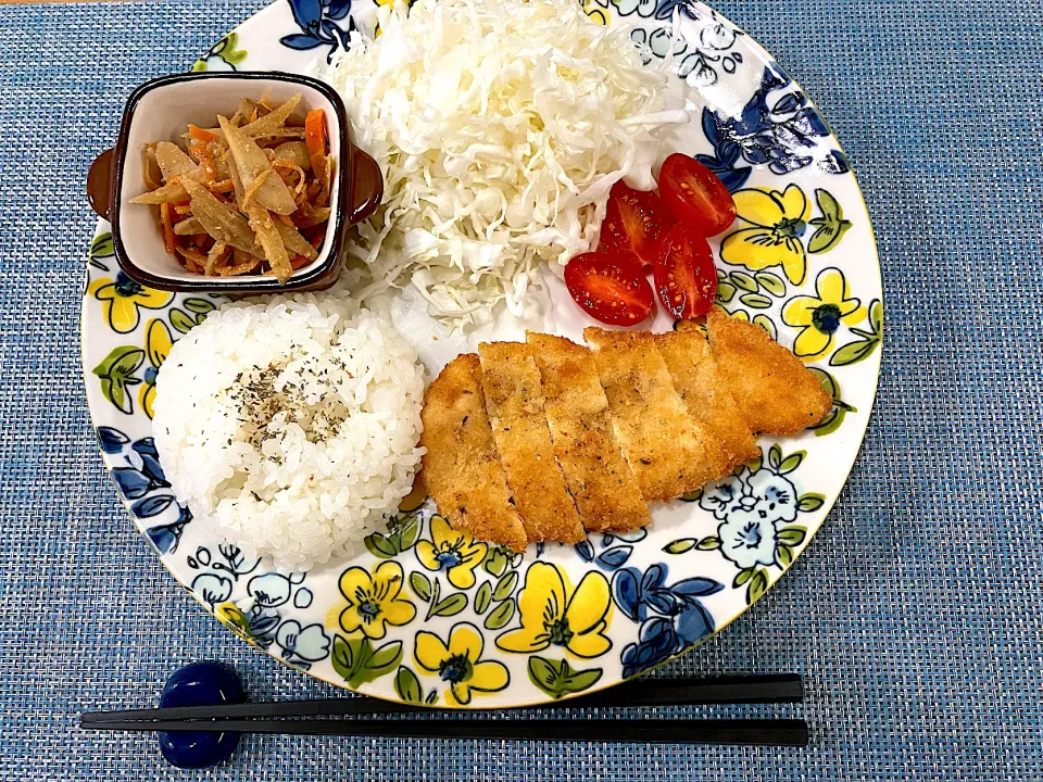 今日の夕食(10/18)✩.*˚メインはササミカツ🍽♬.*ﾟ|マリメッコさん