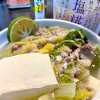 Snapdishの料理写真:豚肉白菜ミルフィーユ鍋　生塩糀味