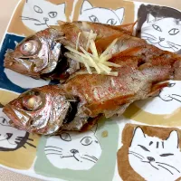 Snapdishの料理写真:ノドグロ煮付け|たけさん