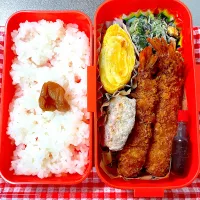 Snapdishの料理写真:エビフライ弁当| あおのりさん