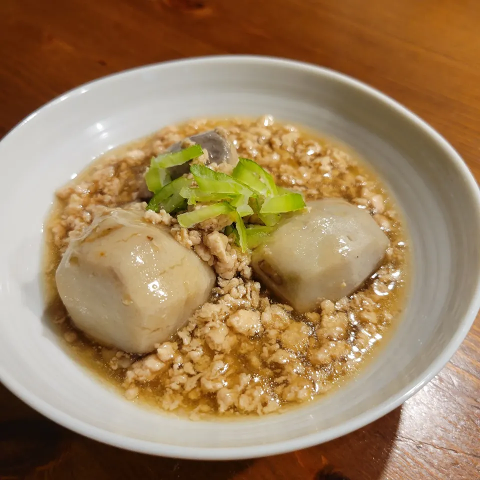 里芋のそぼろ煮|あんさん