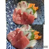 Snapdishの料理写真:出張疲れで作りたくない今宵は自宅で海鮮丼を。美味しくいただきました。|sniper66さん