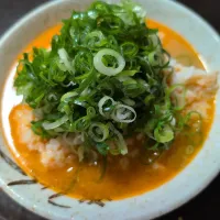 Snapdishの料理写真:ラーメンに続き小腹が空いたのでスープライス🍜|ぽんちゃんさん