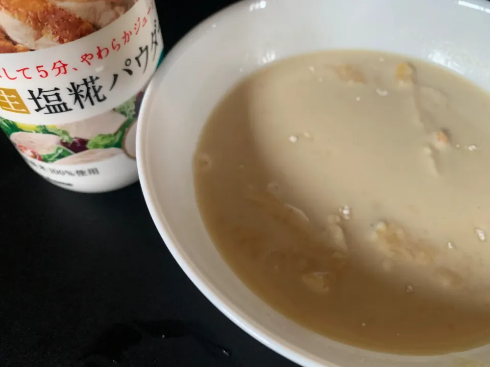 生塩糀パウダーで作るまめまめ豆乳スープ|そらまめさん