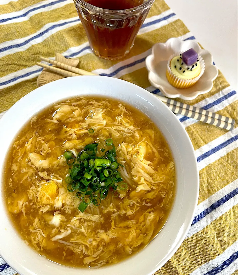 Snapdishの料理写真:たまごあんかけにゅうめん🥚|＊みお＊さん