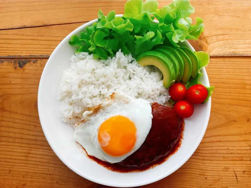 ロコモコ丼|つぶあんこさん