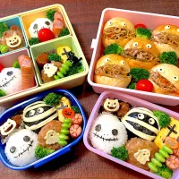 Snapdishの料理写真:ハロウィン弁当🍙🎃|akanyeさん