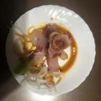 Snapdishの料理写真:生ハムとハマチのカルパッチョ|かほさん