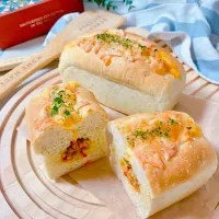 Snapdishの料理写真:大豆ミートとポテトの食パン| mai＊さん