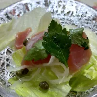 Snapdishの料理写真:マグロのカルパッチョ|ちゃちゃ💐さん