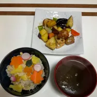 Snapdishの料理写真:晩ごはん|Sanままさん