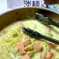 淡路麺業さんのパスタでアボカドサーモン|☆よーこ☆さん